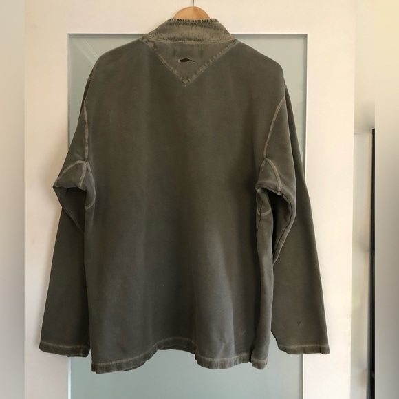 Vintage Bob Timberlake Men’s Sweatshirt - L - faded look green - made in India - Picture 6 of 13